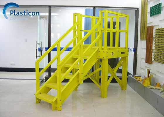 Produtos pultrados de FRP amarelo de perfil 60MPa-80MPa