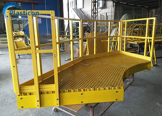 Palletizado Fibra de vidro passeios Grelha galvanizado