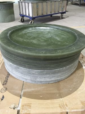 Capa de câmara de FRP verde reforçada com fibras de plástico resistente a altos impactos