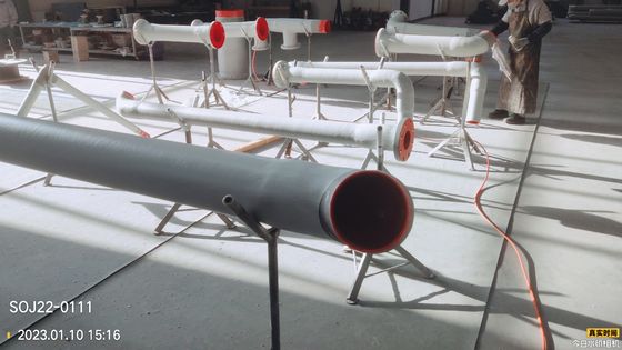 Tubo GRP de 110 graus com design leve e durável